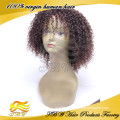 2015 New Style Short Kinky Curl Mongolian Remy Hair Braided Wigs